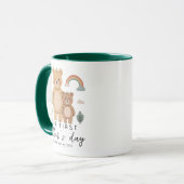 Bär Mama Baby Erstes Muttertagsdesign Tasse (Vorderseite Links)