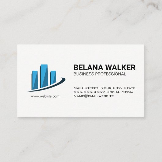 Bar | Marketing Financial Analyst Visitenkarte (Vorderseite)