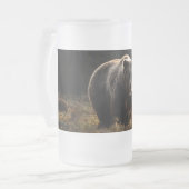 Bär Mattglas Bierglas (Vorderseite Links)