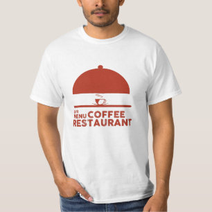 BAR MENU COFFEE RESTAURANT Liebhaber von Kaffee T-Shirt