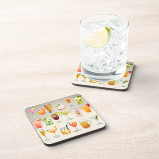 Bar Menü Getränkeuntersetzer (Rechte Seite)