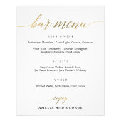 Bar Menü Ihre Größe auswählen Fotodruck (Vorne)