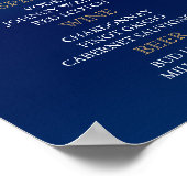 Bar Menu - Patriotische Amerikanische Hochzeit Poster (Ecke)