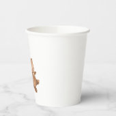 Bär mit 3 blauen Balloons Pappbecher (Links)