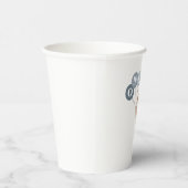 Bär mit 3 blauen Balloons Pappbecher (Rechts)