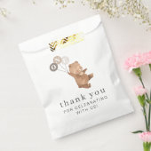 Bär mit 3 braunen Balloons Geschenktütchen (Versiegelt)