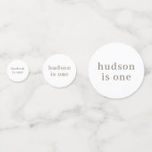 Bär mit 3 braunen Balloons Konfetti (Rückseiten)