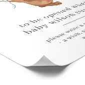 Bär mit 3 braunen Balloons Zeitkapsel Poster (Ecke)