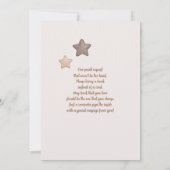 Bär mit Ballons Babydusche Einladung (Rückseite)