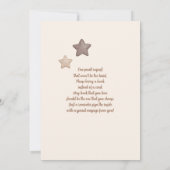 Bär mit Ballons Babydusche Einladung (Rückseite)