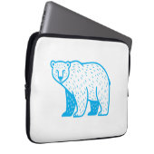 Bär mit beliebiger Farbe Laptopschutzhülle (Vorne Rechts)