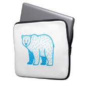 Bär mit beliebiger Farbe Laptopschutzhülle (Vorderseite Links)