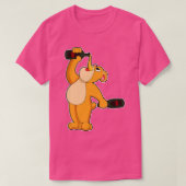 Bär mit Bierflasche T-Shirt (Design vorne)