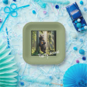 Bär mit Birthday Beer Pappteller (Party)