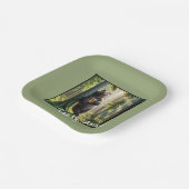 Bär mit Birthday Beer Pappteller (Gewinkelt)