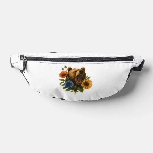 Bär mit Blume Bauchtasche (Ablage )