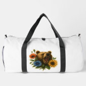 Bär mit Blume Duffle Bag (Rückseite)