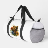 Bär mit Blume Duffle Bag (Rechte Ecke)