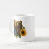 Bär mit Blume Kaffeetasse (Vorderseite Links)