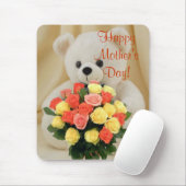 Bär mit Blume Mousepad (Mit Mouse)