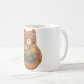 Bär mit Blüten Kaffeetasse (VorderseiteRechts)