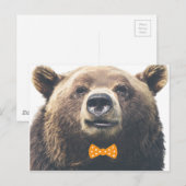 Bär mit Bogen Postkarte (Vorne/Hinten)