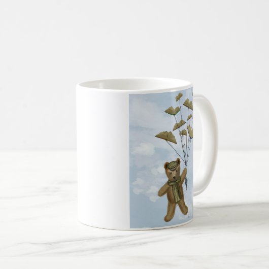 Bär mit Buchschmetterlingen 2 Kaffeetasse (VorderseiteRechts)