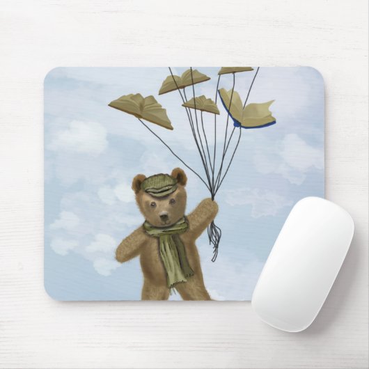 Bär mit Buchschmetterlingen 2 Mousepad (Mit Mouse)