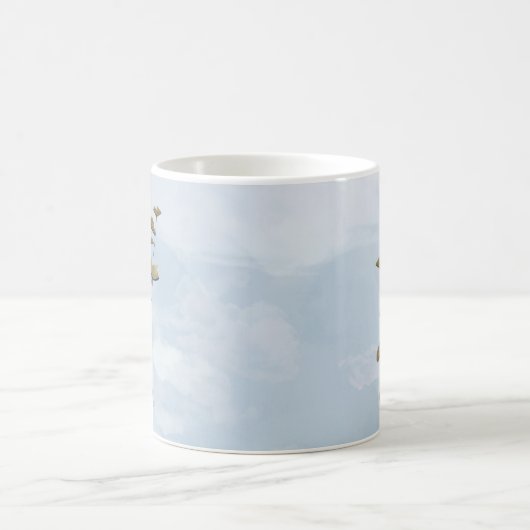 Bär mit Buchschmetterlingen 3 Kaffeetasse (Mittel)