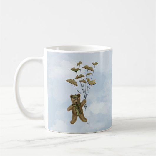 Bär mit Buchschmetterlingen 3 Kaffeetasse (Links)