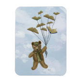 Bär mit Buchschmetterlingen 3 Magnet (Vertikal)