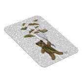 Bär mit Buchschmetterlingen Magnet (Rechte Seite)