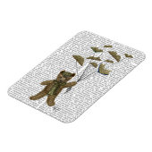 Bär mit Buchschmetterlingen Magnet (Linke Seite)