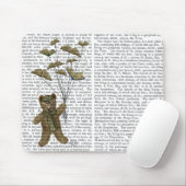 Bär mit Buchschmetterlingen Mousepad (Mit Mouse)