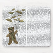 Bär mit Buchschmetterlingen Mousepad (Vorne)