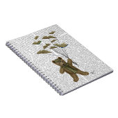 Bär mit Buchschmetterlingen Notizblock (Rechte Seite)