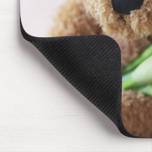 Bär mit Calla lis mousepad (Ecke)