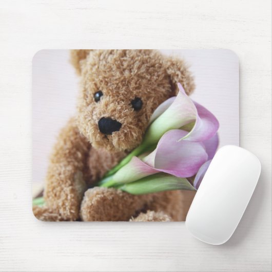 Bär mit Calla lis mousepad (Mit Mouse)