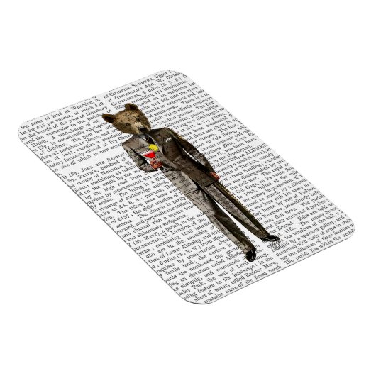 Bär mit Cocktail Magnet (Rechte Seite)