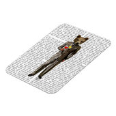 Bär mit Cocktail Magnet (Linke Seite)