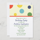 Bär mit dem Party des Einladung (Rückseite)