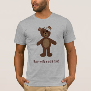 Bär mit einem wunden Kopf T-Shirt
