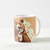 Bär mit einer Kaffeetasse (VorderseiteRechts)