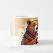 Bär mit einer Kaffeetasse (Vorderseite Links)
