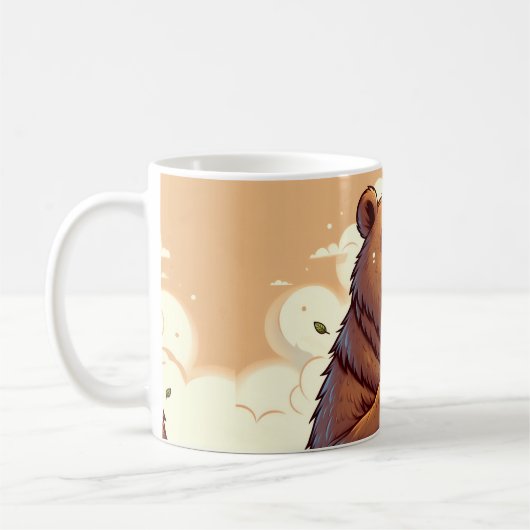 Bär mit einer Kaffeetasse (Links)