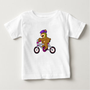 Bär mit Fahrrad und Helm Baby T-shirt