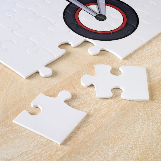 Bär mit Fahrrad und Helm Puzzle (Seite)