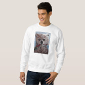 Bär mit Fischschweiss-Shirt Sweatshirt (Vorne ganz)