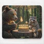 Bär mit Freunden, die Marshmallows über einer Tort Mousepad (Vorne)
