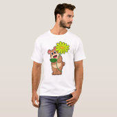 Bär mit gelber Blume T-Shirt (Vorne ganz)